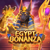 "EGYPT BONANZA gameplay - Mystical Egyptian pyramids with pharaoh symbols at cascading gem effects"
