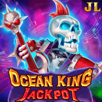 "Ocean King Jackpot gameplay - Super dark theme with Rock Skeleton at Vampire effects"