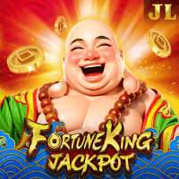 "Fortune King Jackpot gameplay - Napaka-swerte na God of Wealth scene with Dragon Tiger effects"