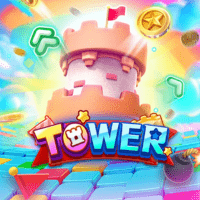 "Tower gameplay - Mysterious spirit tower with bomb placements at blessing card effects"