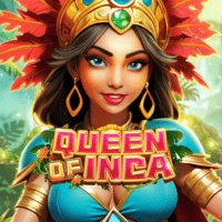 "QUEEN OF INCA gameplay - Majestic temple scene with Wild Queen effects at gem collection features"