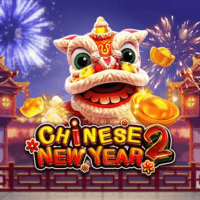 "CHINESE NEW YEAR 2 gameplay - Festive lion dance scene with firecracker bonus at red packet rewards"