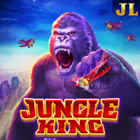 "Jungle King gameplay - Urban jungle scene with mysterious coin effects at aircraft battle rewards"