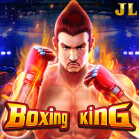 "Boxing King gameplay - Boxing arena scene with Wild cascades at combo multiplier effects"