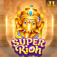 "Super Rich gameplay - Divine Ganesha scene with golden elephant transformations at multiplier effects"