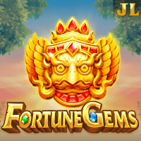 "Fortune Gems gameplay - Divine Garuda scene with grid transformations at multiplier matching effects"