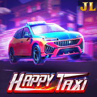 "Happy Taxi gameplay - Night city drive scene with taxi Wild symbols at multiplier combinations"