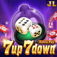 "7 up 7 down gameplay - Double dice scene with combo effects at bonus rewards"