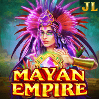 "Mayan Empire gameplay - Ancient Mayan temple scene with large symbol matches at bonus features"