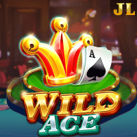 "WILD ACE gameplay - Card combo scene with gold transformation effects at multiplier rewards"