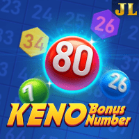 Keno Bonus Number gameplay - Fast draw scene with bonus ball effects at multiplier rewards
