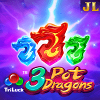 "3 Pot Dragons gameplay - Triple dragon scene with scatter combinations at Wild multiplier effects"