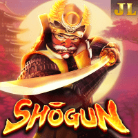 "Shōgun gameplay - Japanese warrior scene with wheel splits at bonus lock effects"
