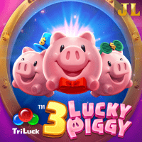 "3 Lucky Piggy gameplay - Lucky pig scene with triple mode features at multiplier effects"