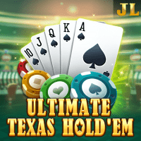 Ultimate Texas Hold'em gameplay - Classic dealer scene with staged card reveals at bonus betting effects