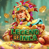 "LEGEND OF INCA gameplay - Mystical Inca temple scene with special symbols at treasure rewards"