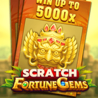 Fortune Gems Scratch gameplay - Gem connection scene with prize reveal effects at grand win chances