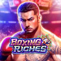 BOXING RICHES gameplay - Boxing ring scene with Wild punch effects at multiplier combinations