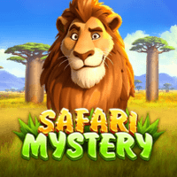 Safari Mystery gameplay - African savannah scene with mystery transformations at golden lion effects